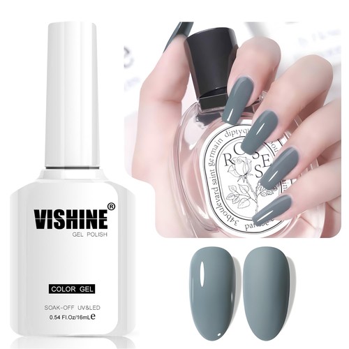 Vishine blue gray smalto gel - -,
